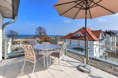 Dachterrasse mit tollem Meerblick