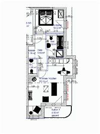 Wohnungsgrundriss (M��blierung exemplarisch)