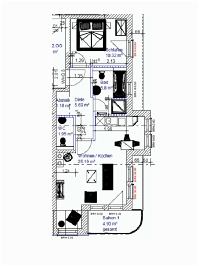 Wohnungsgrundriss (Mblierung exemplarisch)